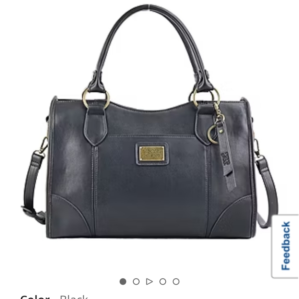 FRYE AND CO. Black Leather Shoulder Bag